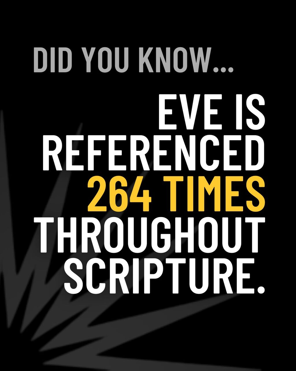 Eve and Restoration scripture