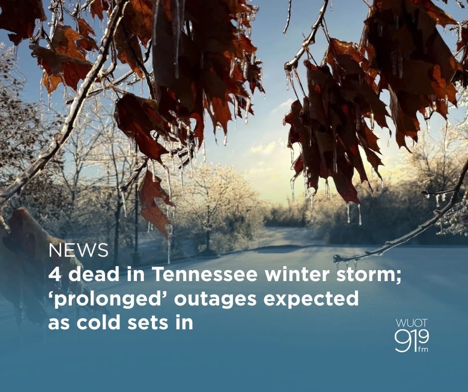 4 dead in Tennessee winter storm; 'prolonged' outages expected as cold sets in