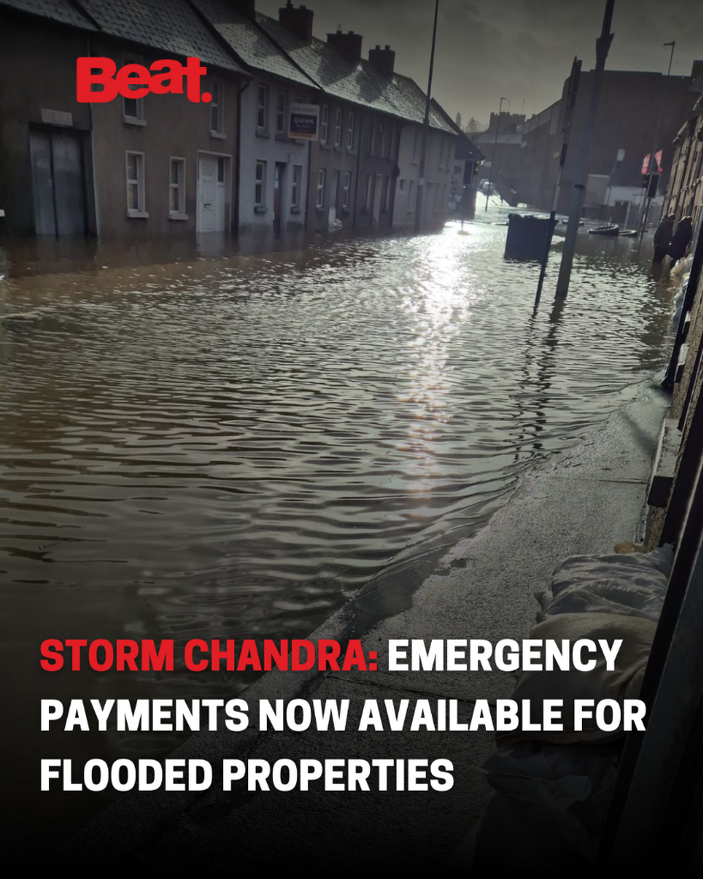 Storm Chandra: Emergency Response Payments available for people affected by flooding