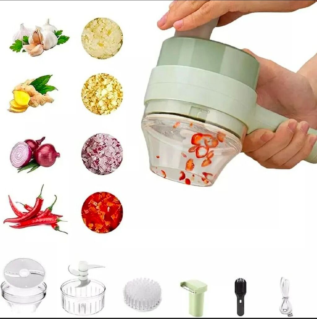 4 in 1 Handheld Electric Vegetable cutter 