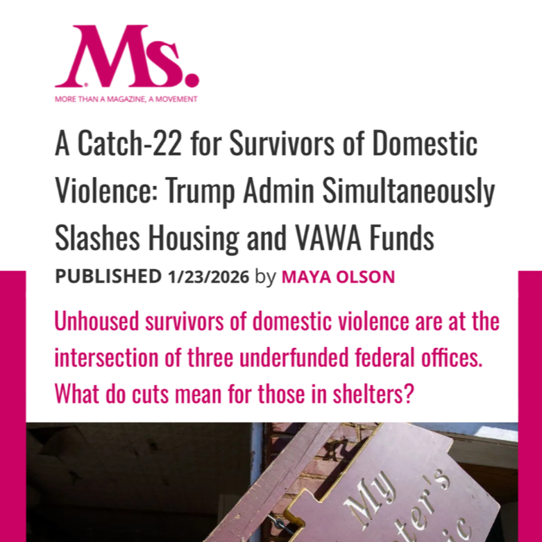 MS. MAGAZINE ARTICLE: A Catch-22 for Survivors of Domestic Violence