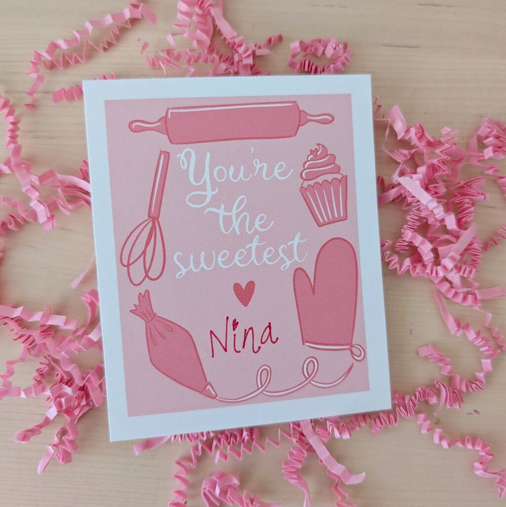 Baking Valentine Printable | Etsy