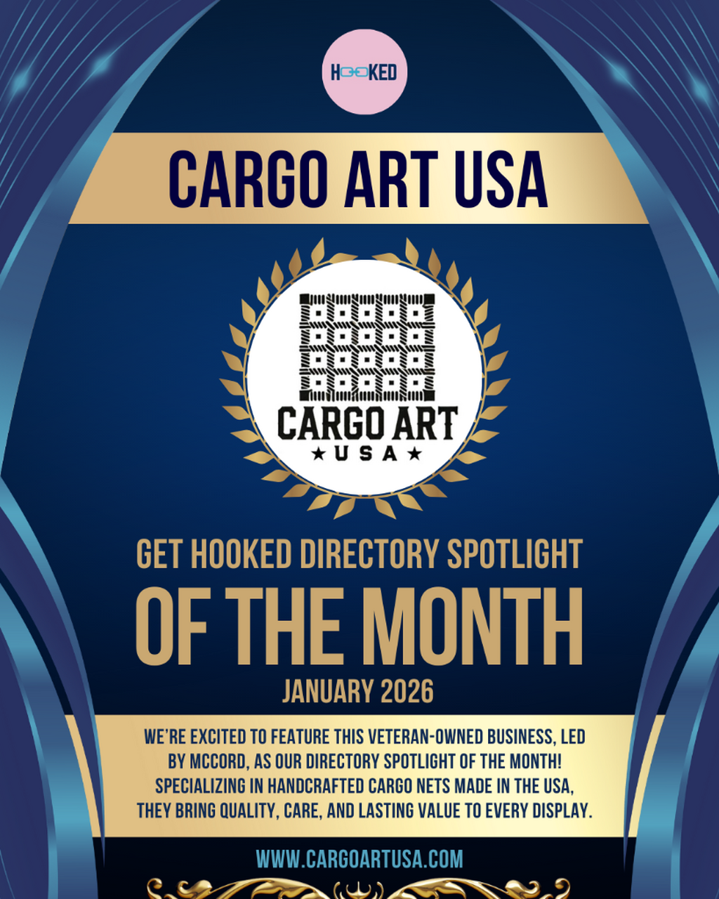 Get Hooked Directory Spotlight - Cargo Art USA - January 2026