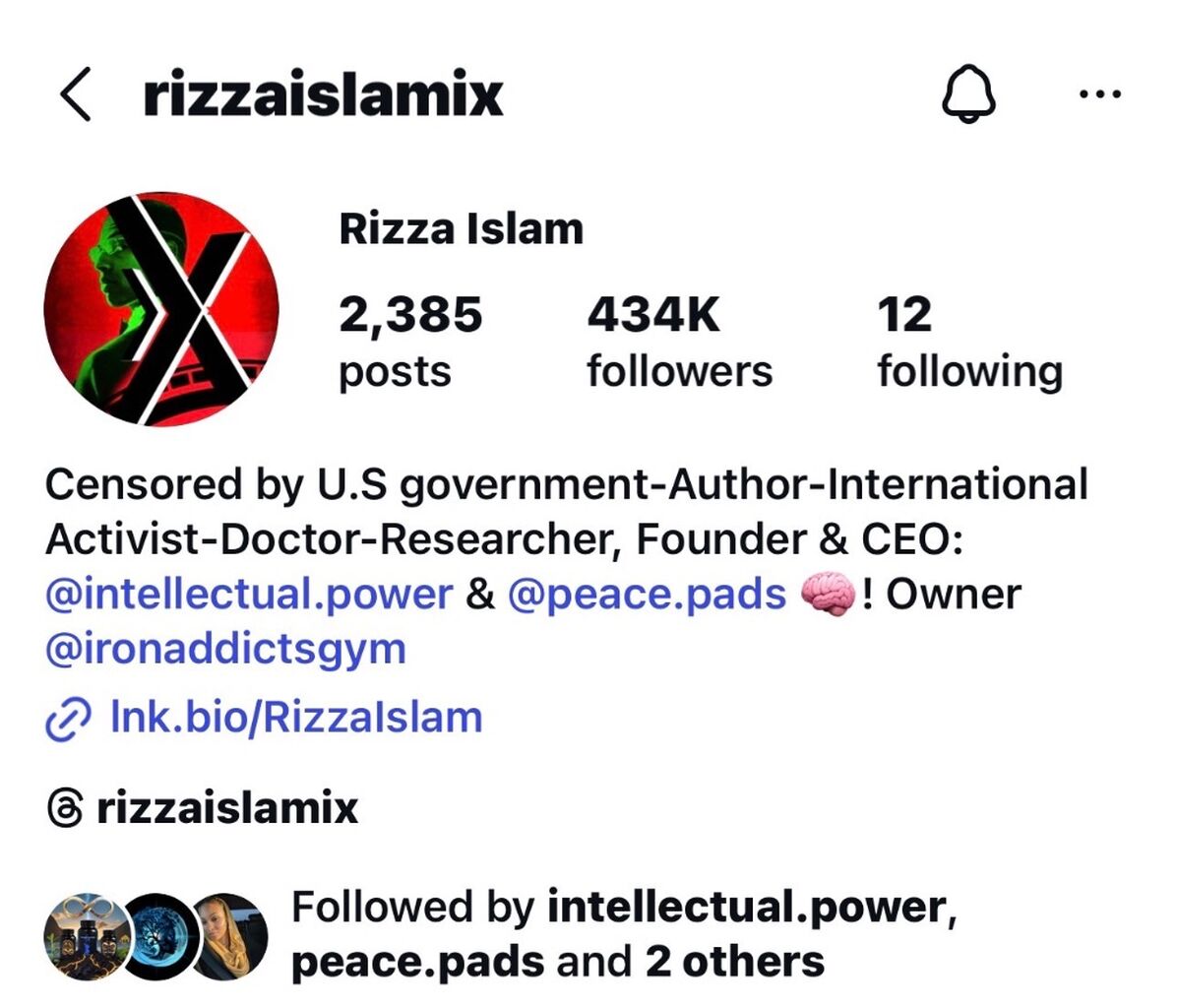 Rizza Islam - Official Instagram 