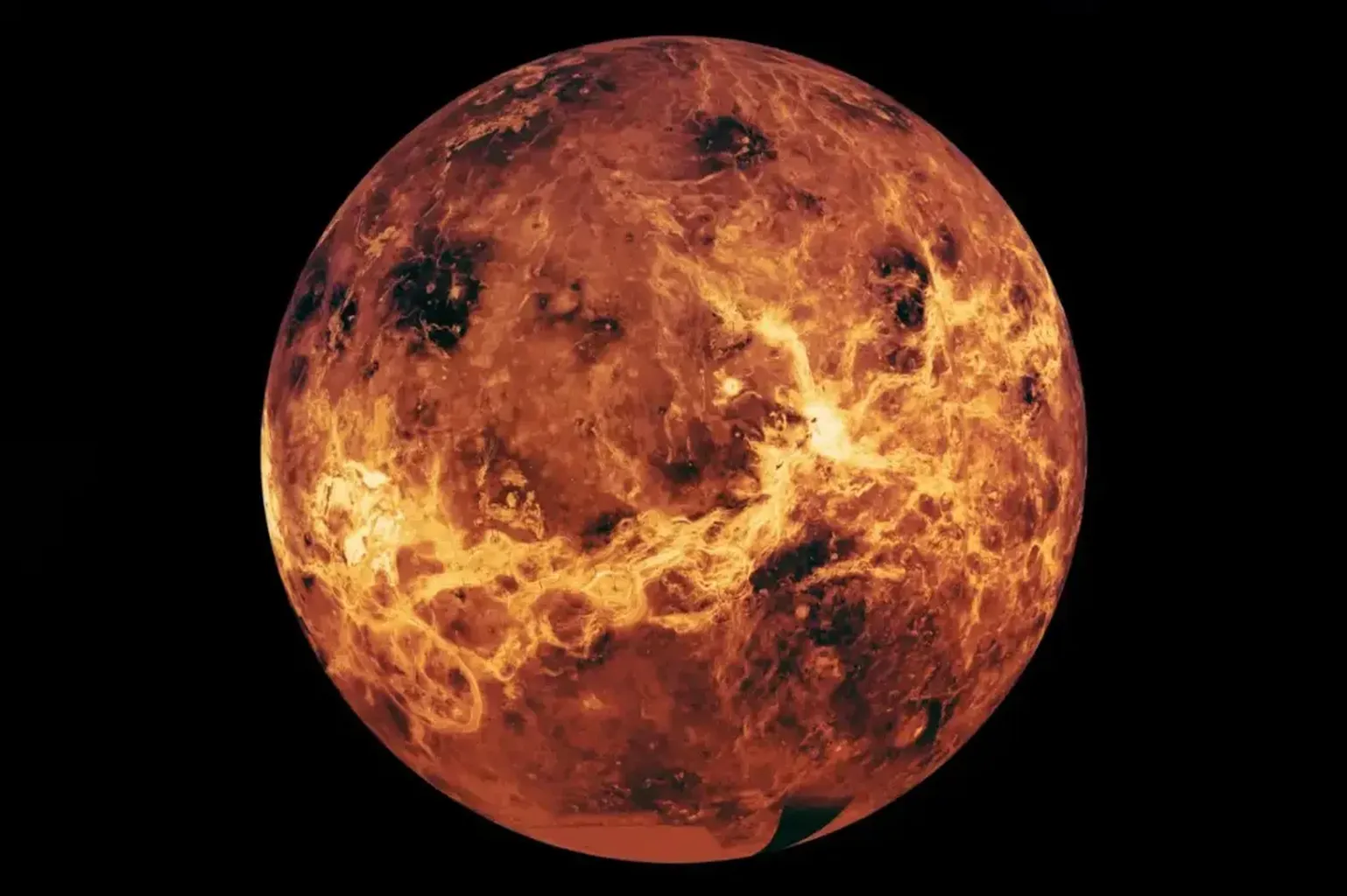 Quanto possono essere grandi i tunnel di lava su Venere?