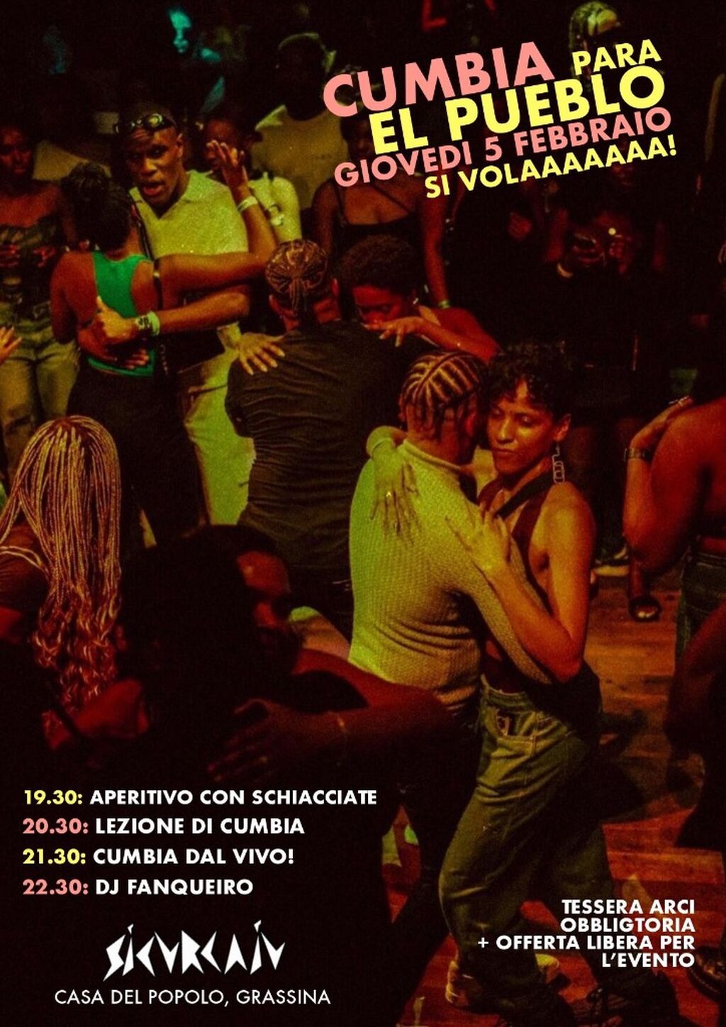 5 Febbraio 2026: Cumbia para el pueblo en El Sicurcaiv 