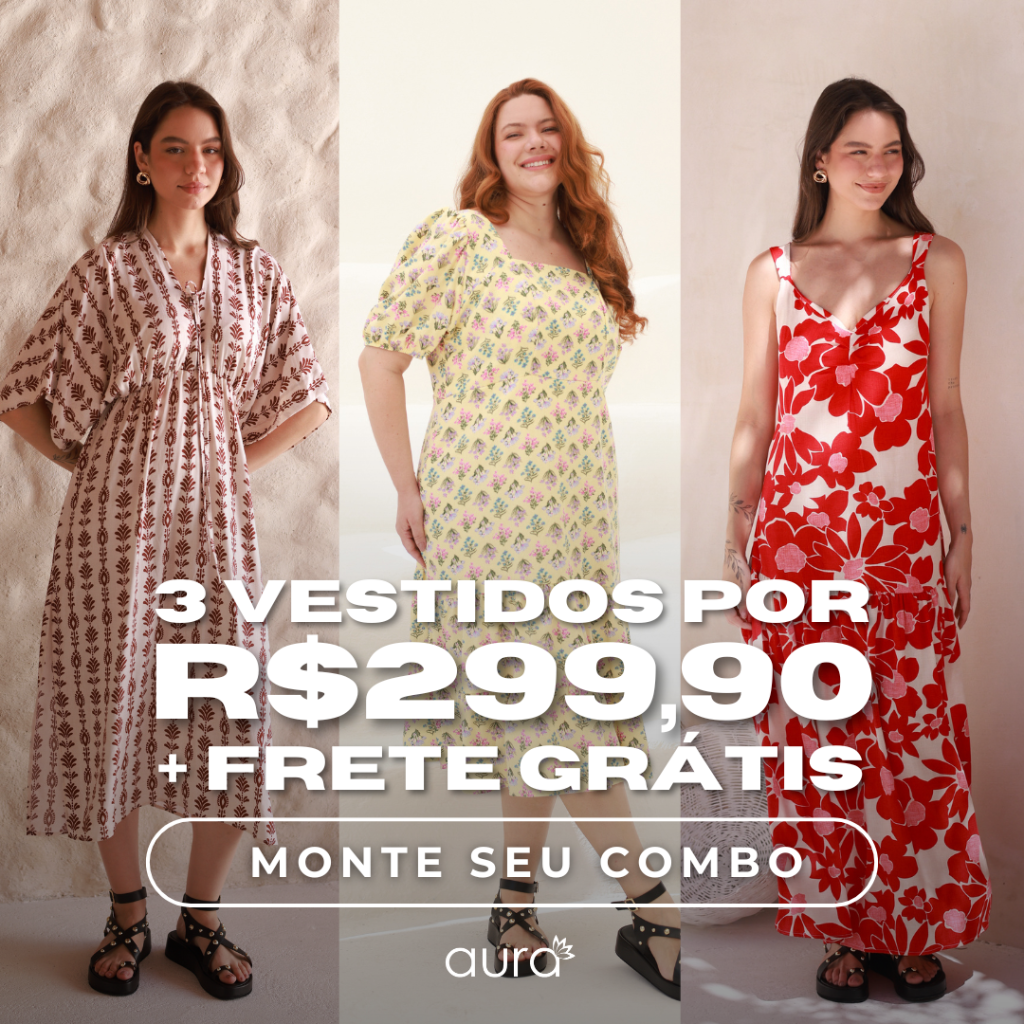NOVO COMBO: 3 por R$299,90 + FRETE GR&Aacute;TIS!