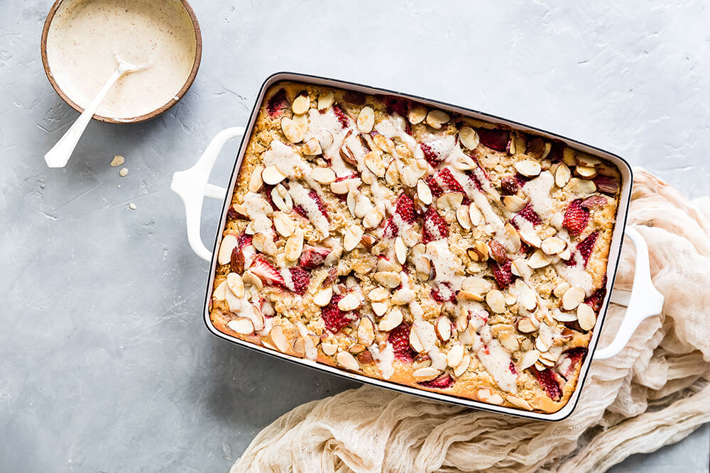 Strawberry Almond Baked Oatmeal | California Strawberries