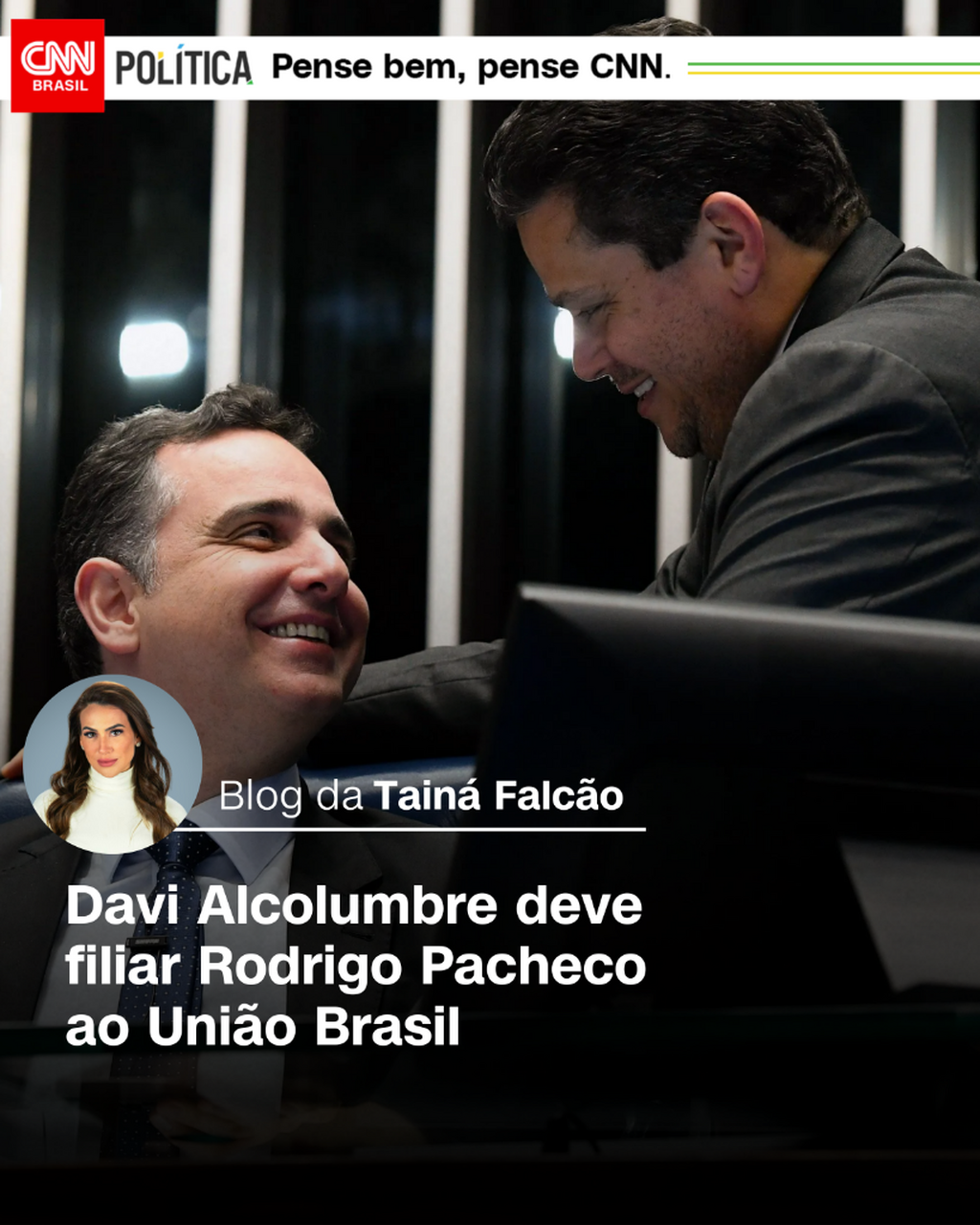 Alcolumbre deve filiar Pacheco ao Uni&atilde;o Brasil