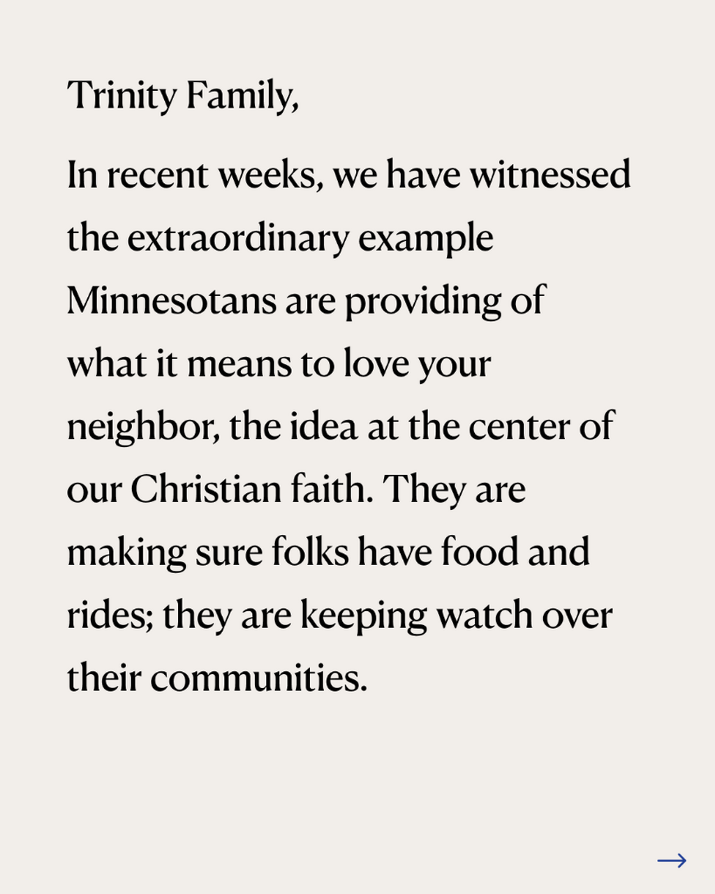 May We Be Neighbors