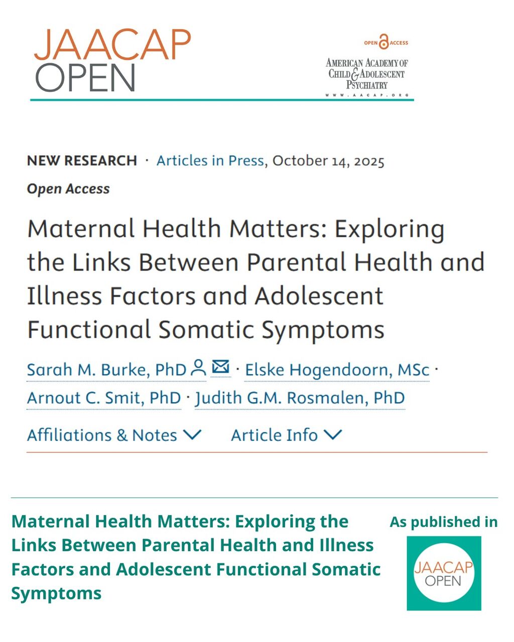 JO 0226 Maternal Health Matters: Exploring the Links