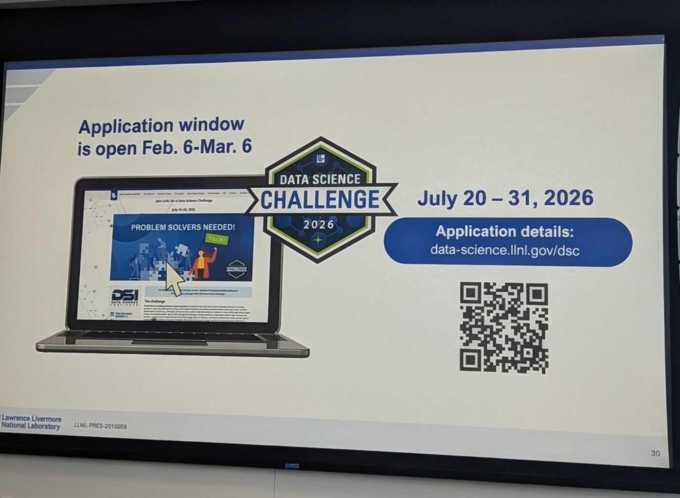 Data Science Challenge 2026 applications open