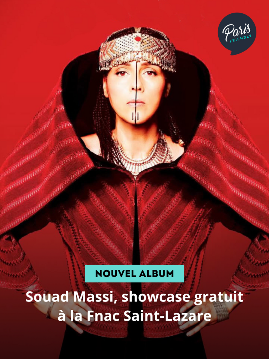 Souad Massi, showcase gratuit &agrave; la Fnac Saint-Lazare