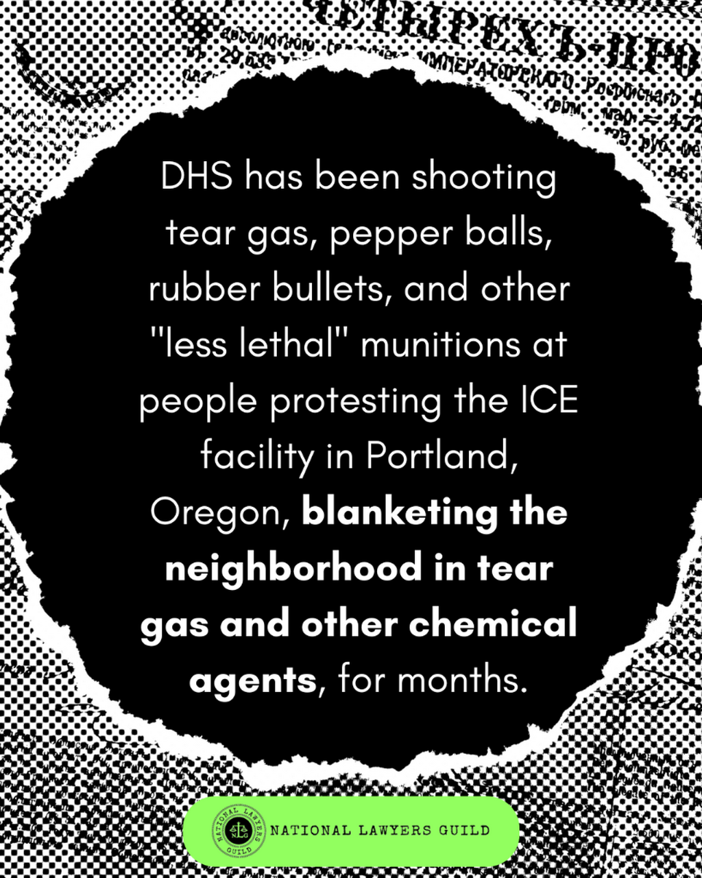 National Lawyers Guild Members Win Temporary Restraining Order Against Immigration Customs and Enforcement (ICE) In Portland, Oregon