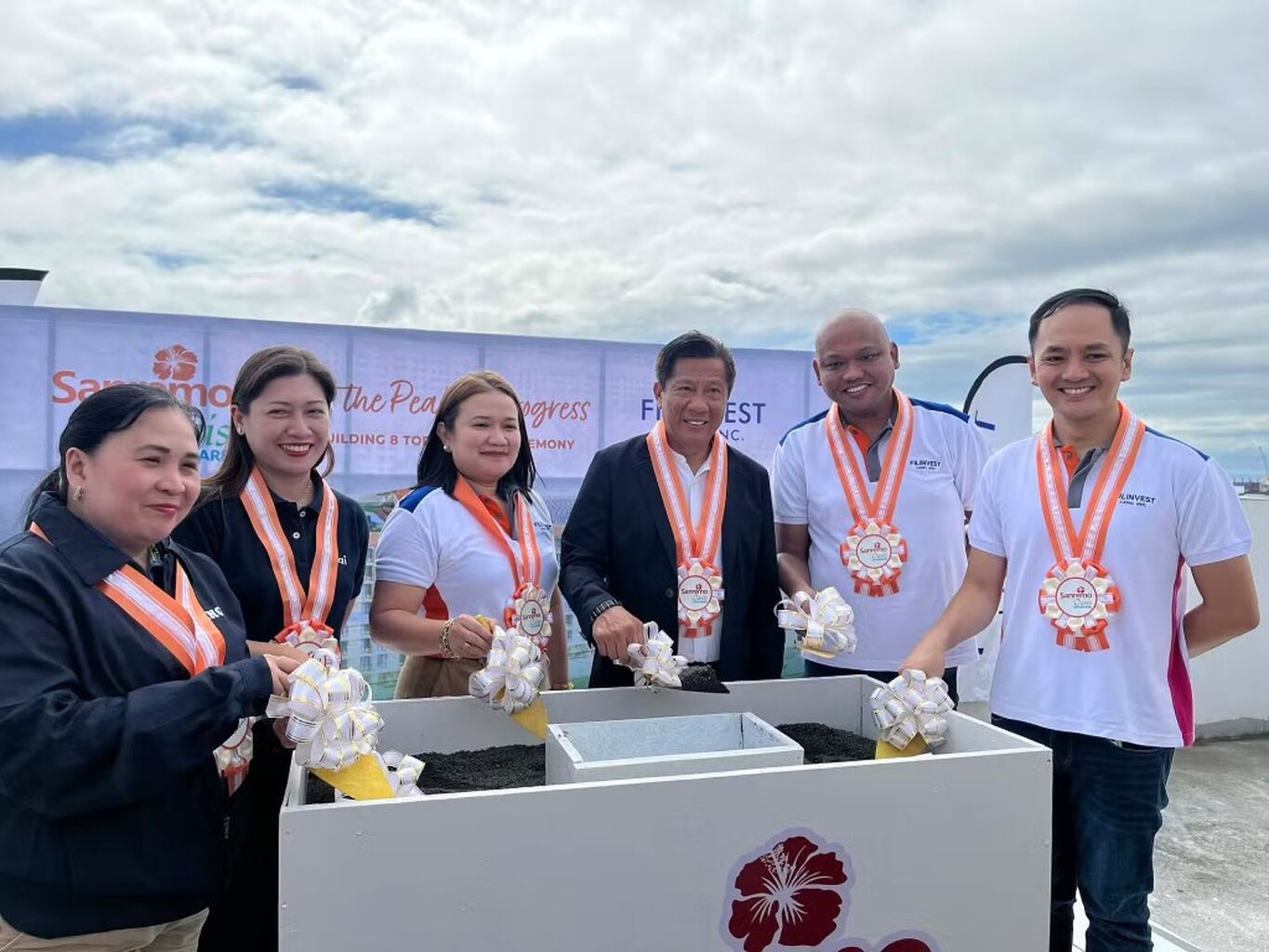 Filinvest Land Inc. officially topped off the 8th building of San Remo Oasis