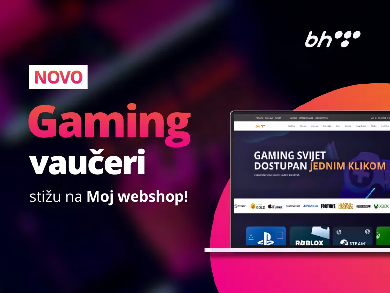 Gaming vaučeri sada dostupni i putem webshopa