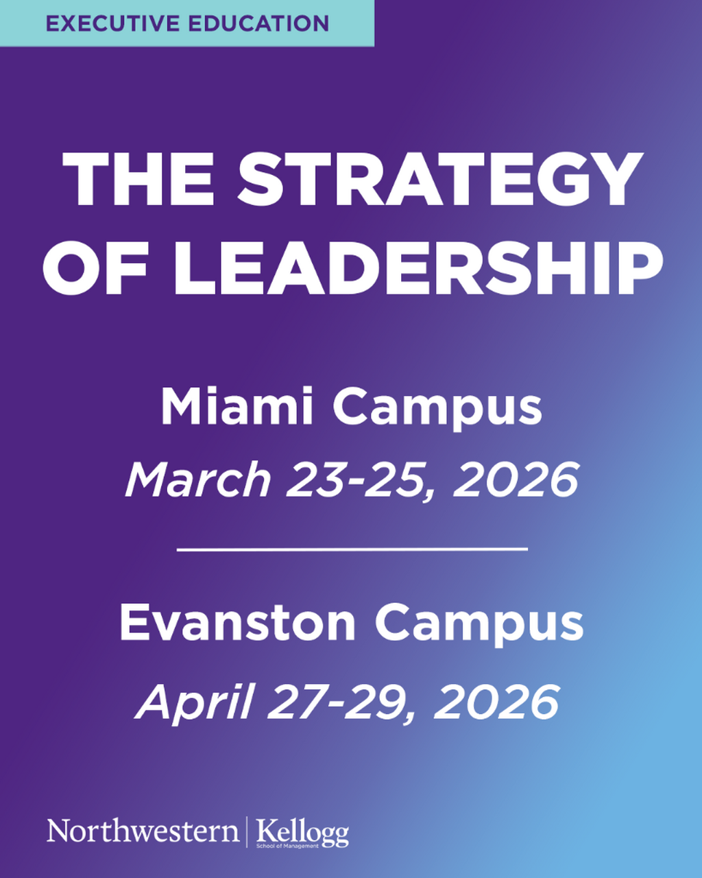 The Strategy of Leadership