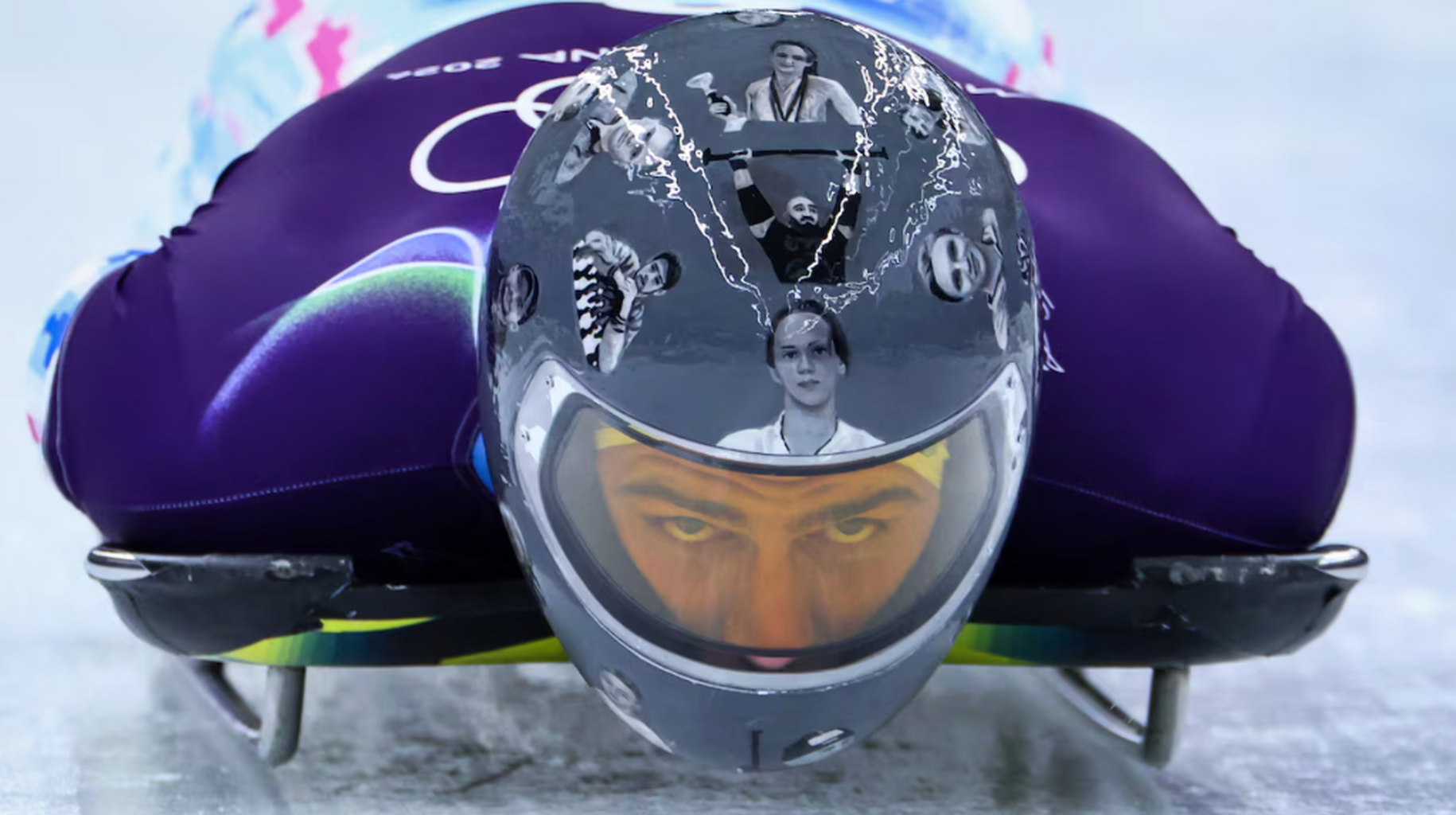 Skeleton racer Heraskevych displays images of athletes killed in Ukraine war on his helmet