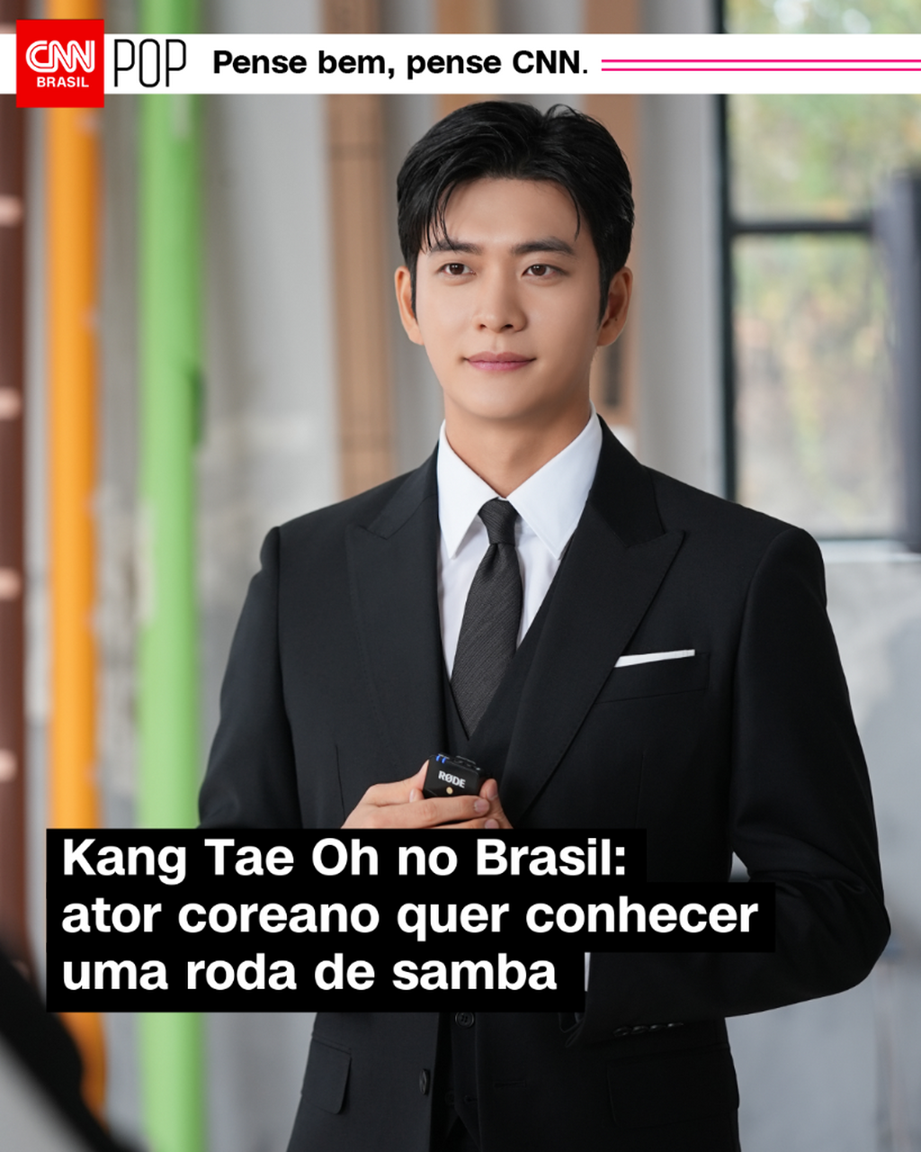 Kang Tae Oh no Brasil: ator coreano quer conhecer uma roda de samba
