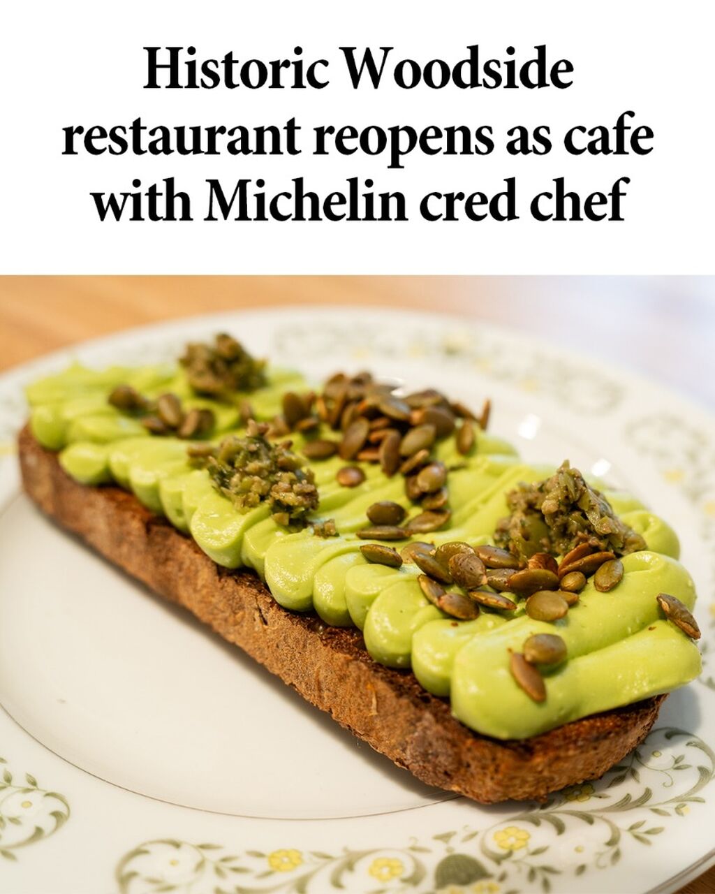 Historic Woodside restaurant reopens as flower shop and cafe with Michelin cred chef