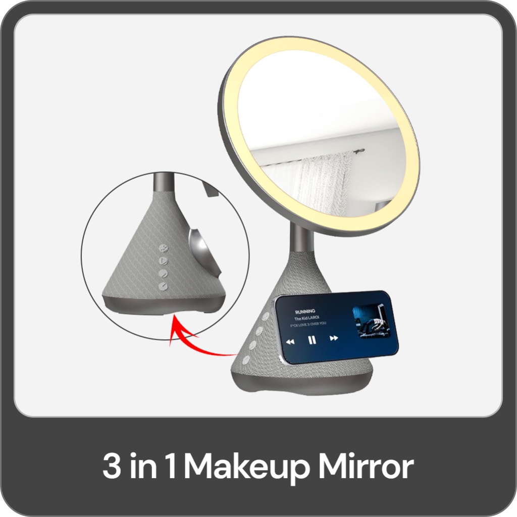 3 in 1 Makeup Mirror