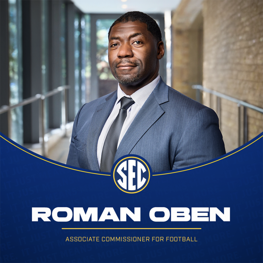 SEC names Roman Oben Associate Commissioner for Football