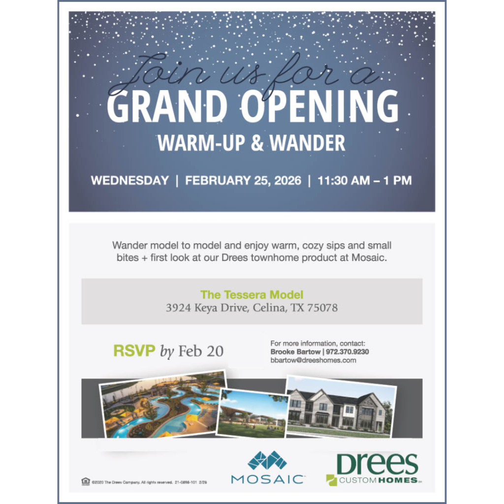 RSVP: Drees Homes | Tessera Model Grand Opening Event