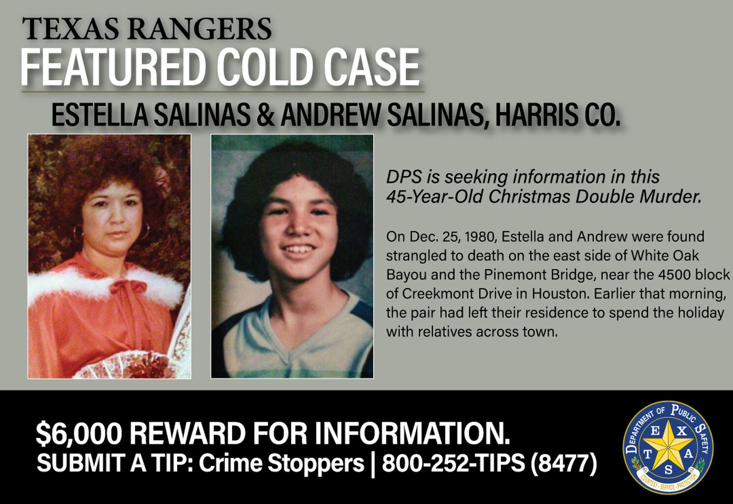 Texas Rangers Cold Case Salinas