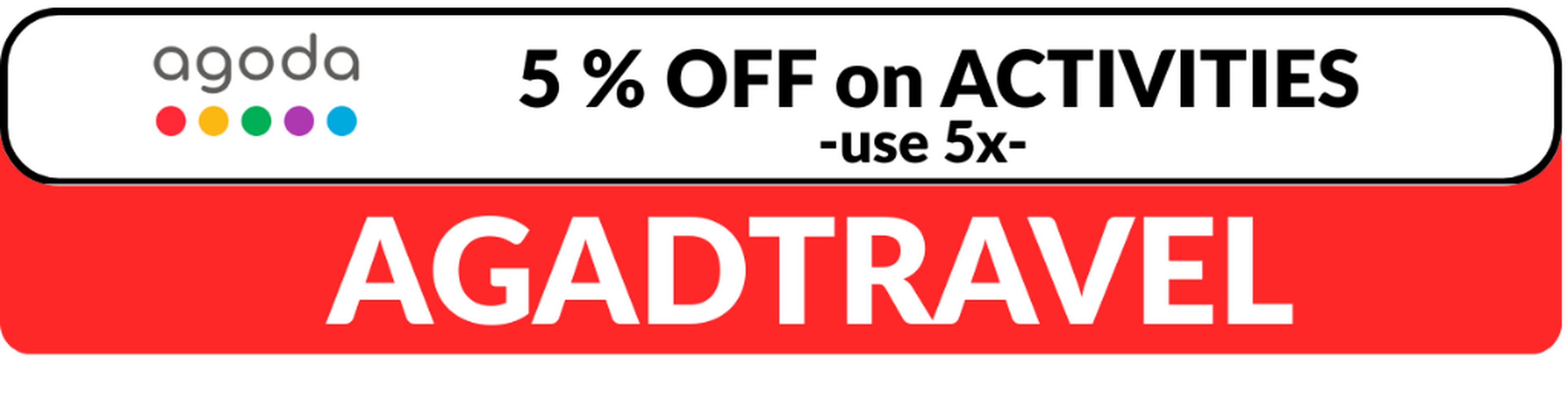 AGODA ACTIVITIES - AGADTRAVEL (ALL IN CAPITAL LETTERS)