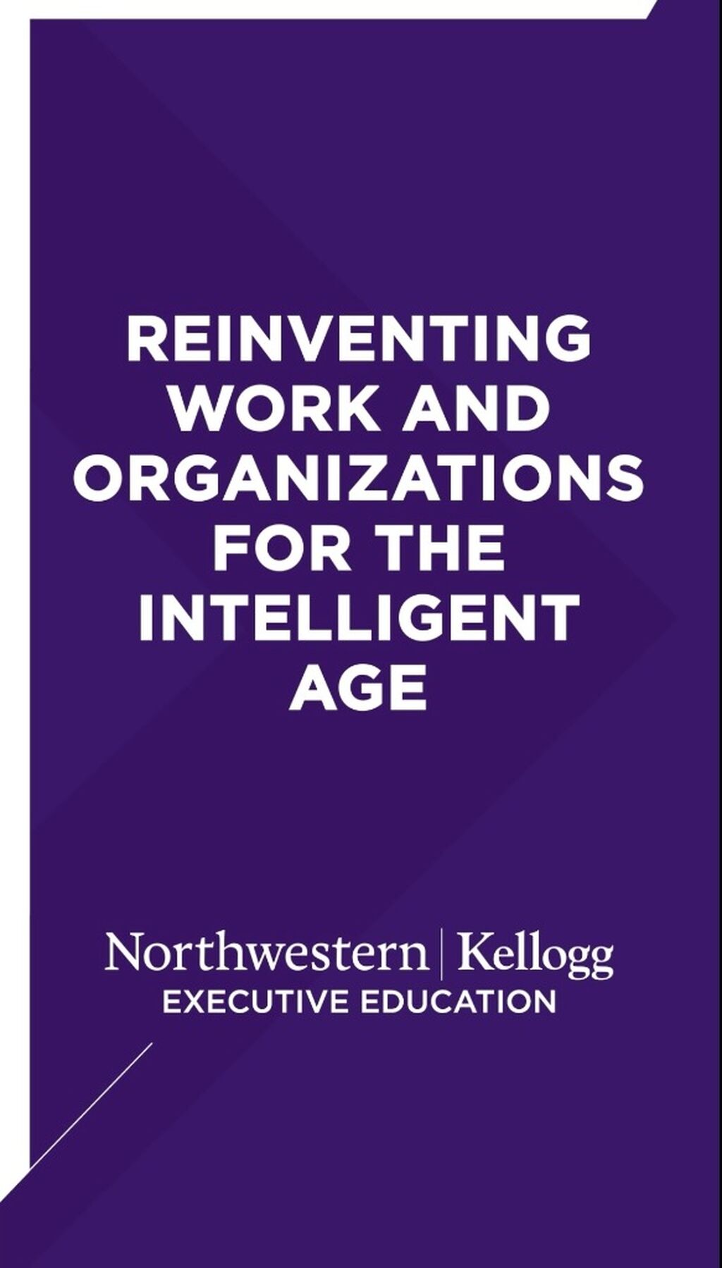 Reinventing Work and Organizations for the Intelligent Age
