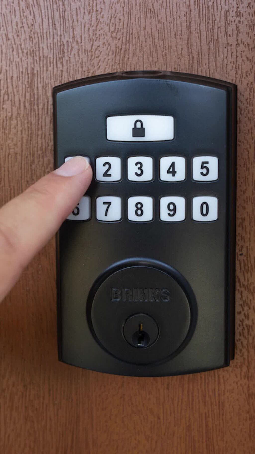 Brinks Electronic Fingerprint/Keypad Deadbolt
