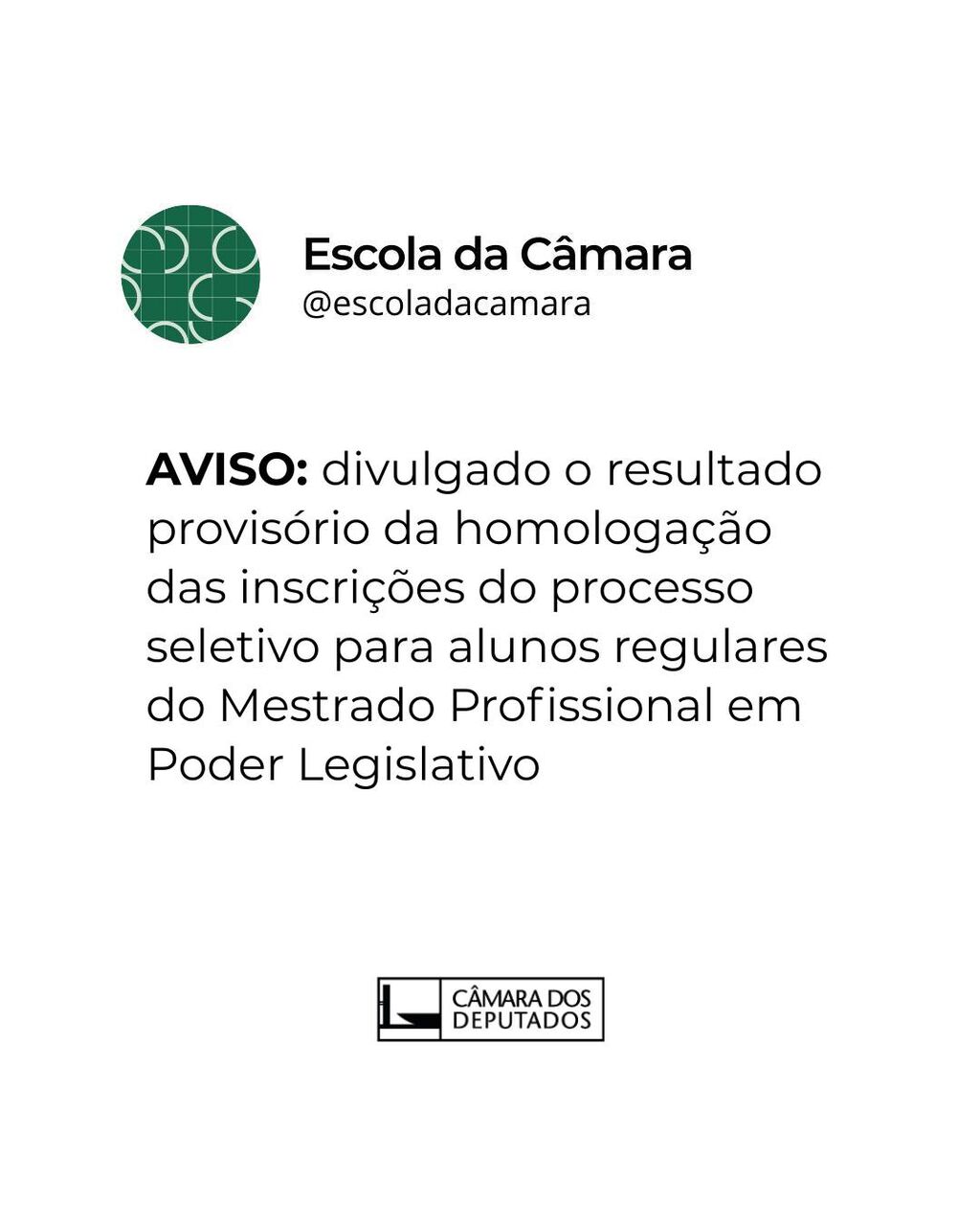Resultado provis&oacute;rio COPOS
