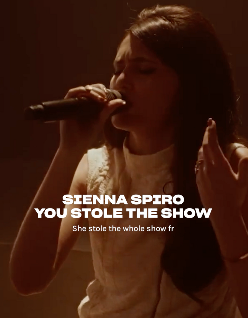LISTEN TO ALL OF SIENNA SPIRO HERE