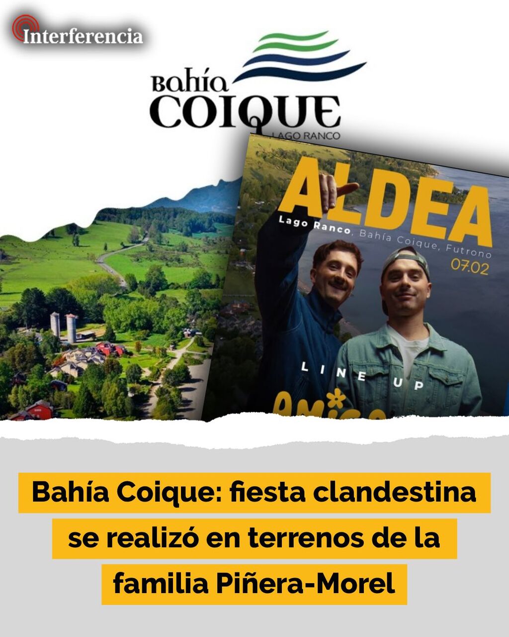 Bah&iacute;a Coique: fiesta clandestina se realiz&oacute; en terrenos de la familia Pi&ntilde;era-Morel