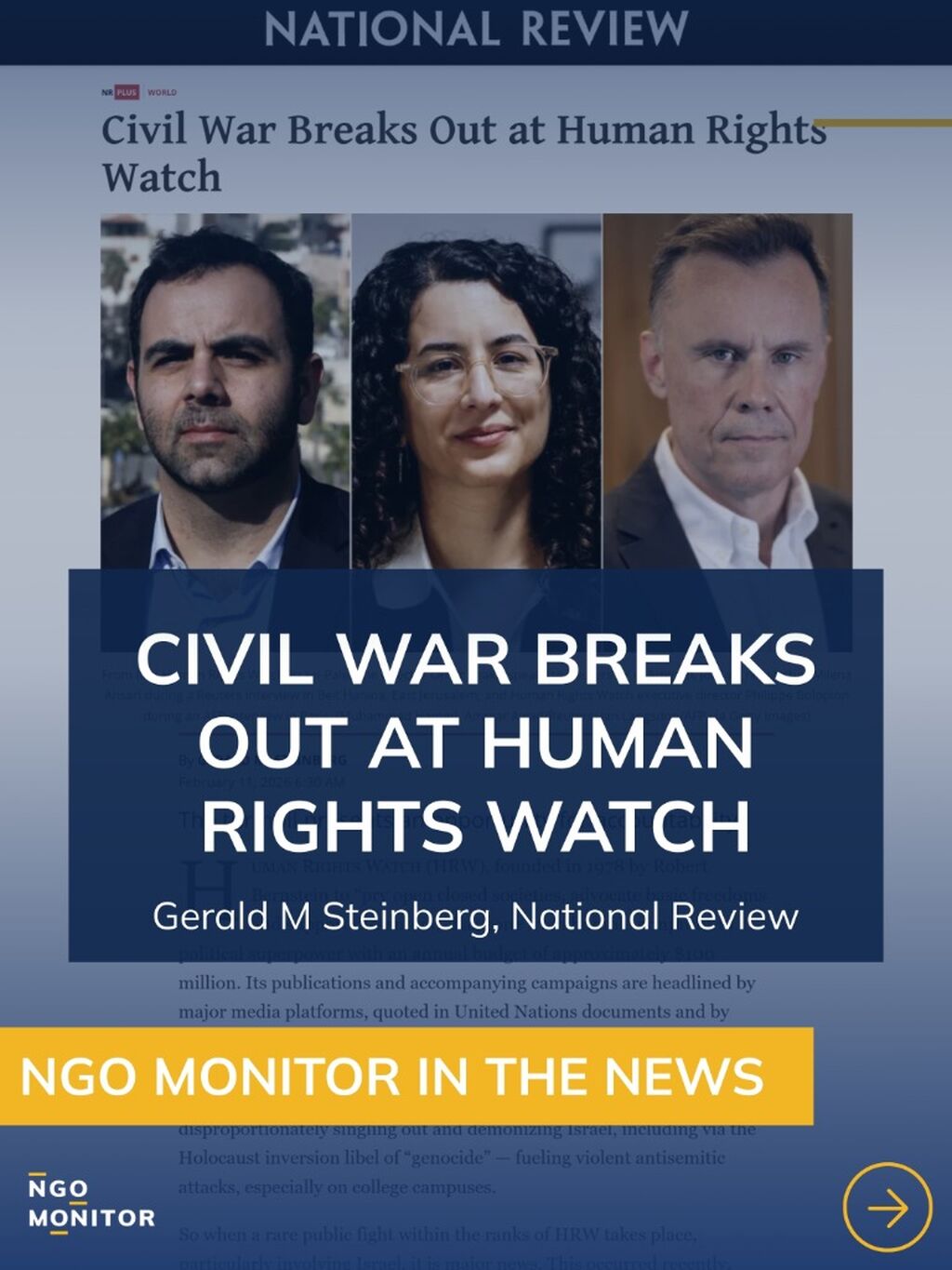 Civil War Breaks Out at Human Rights Watch