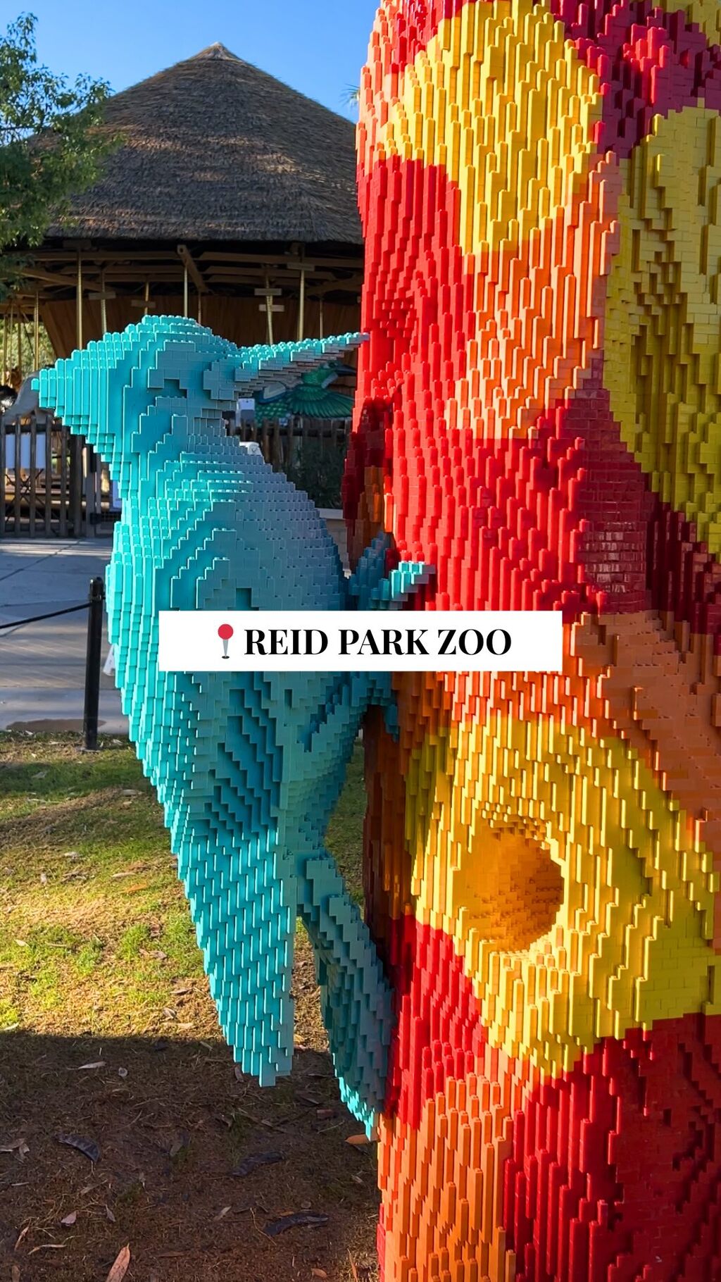 Colorful LEGO Sculptures Take Over Reid Park Zoo