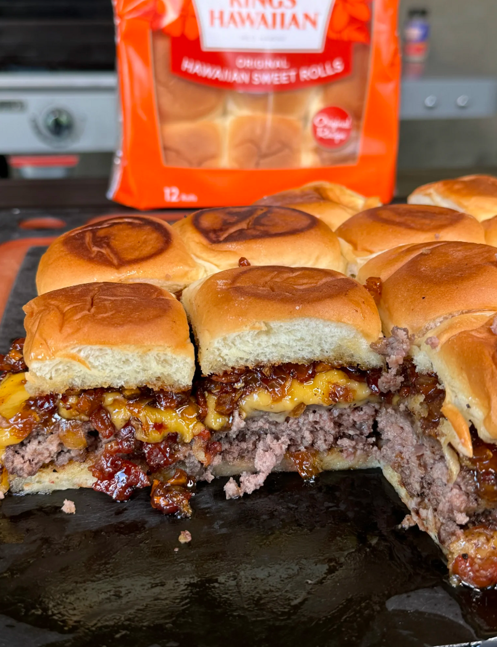 Bacon Jam Cheeseburger Sliders