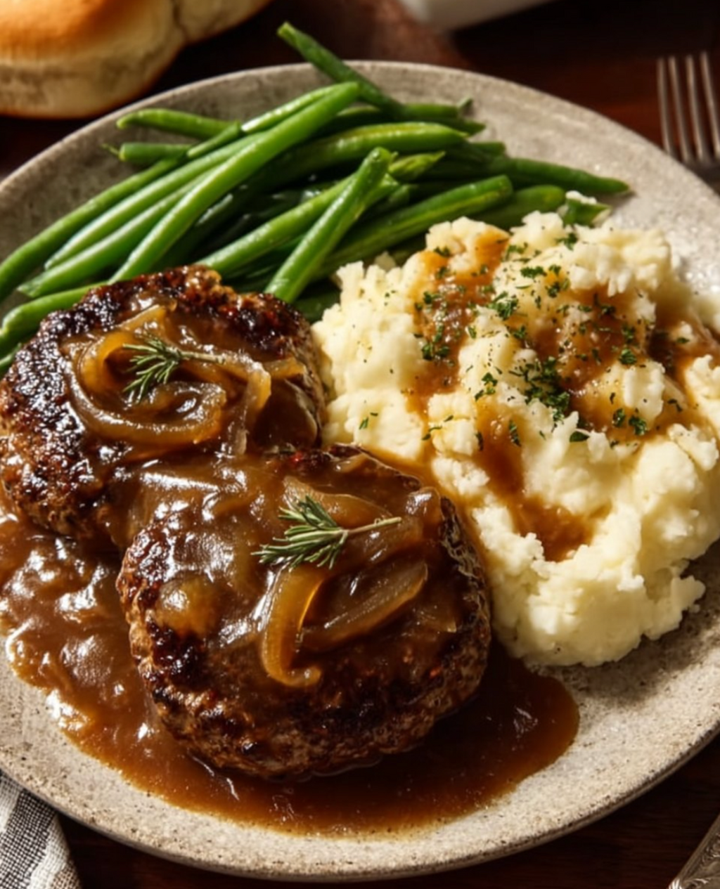 Salisbury Steak with Brown Gravy