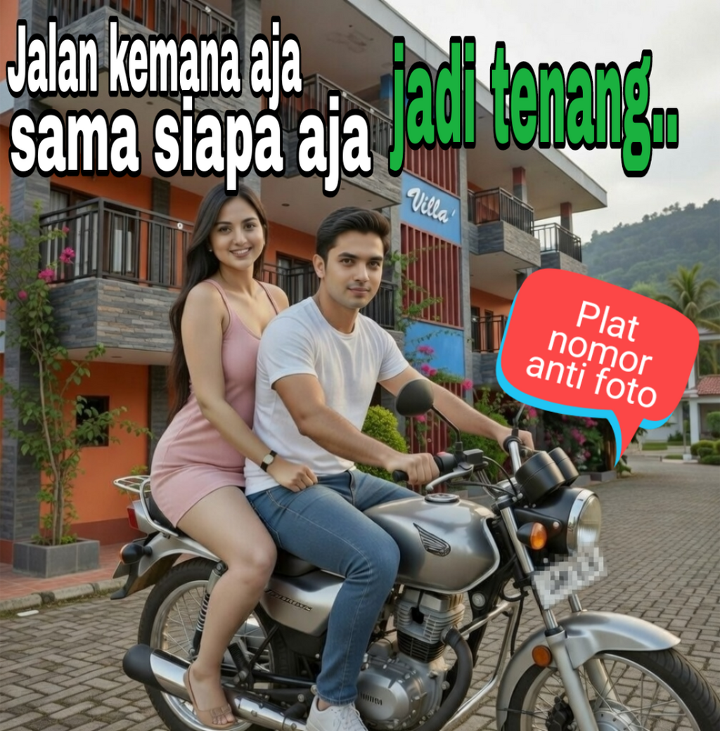 Sticker plat nomor anti foto tilang