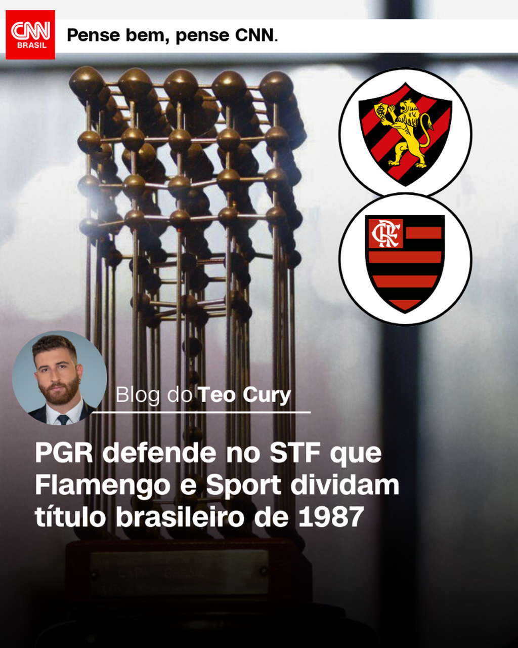 PGR defende no STF que Flamengo e Sport dividam t&iacute;tulo brasileiro de 1987