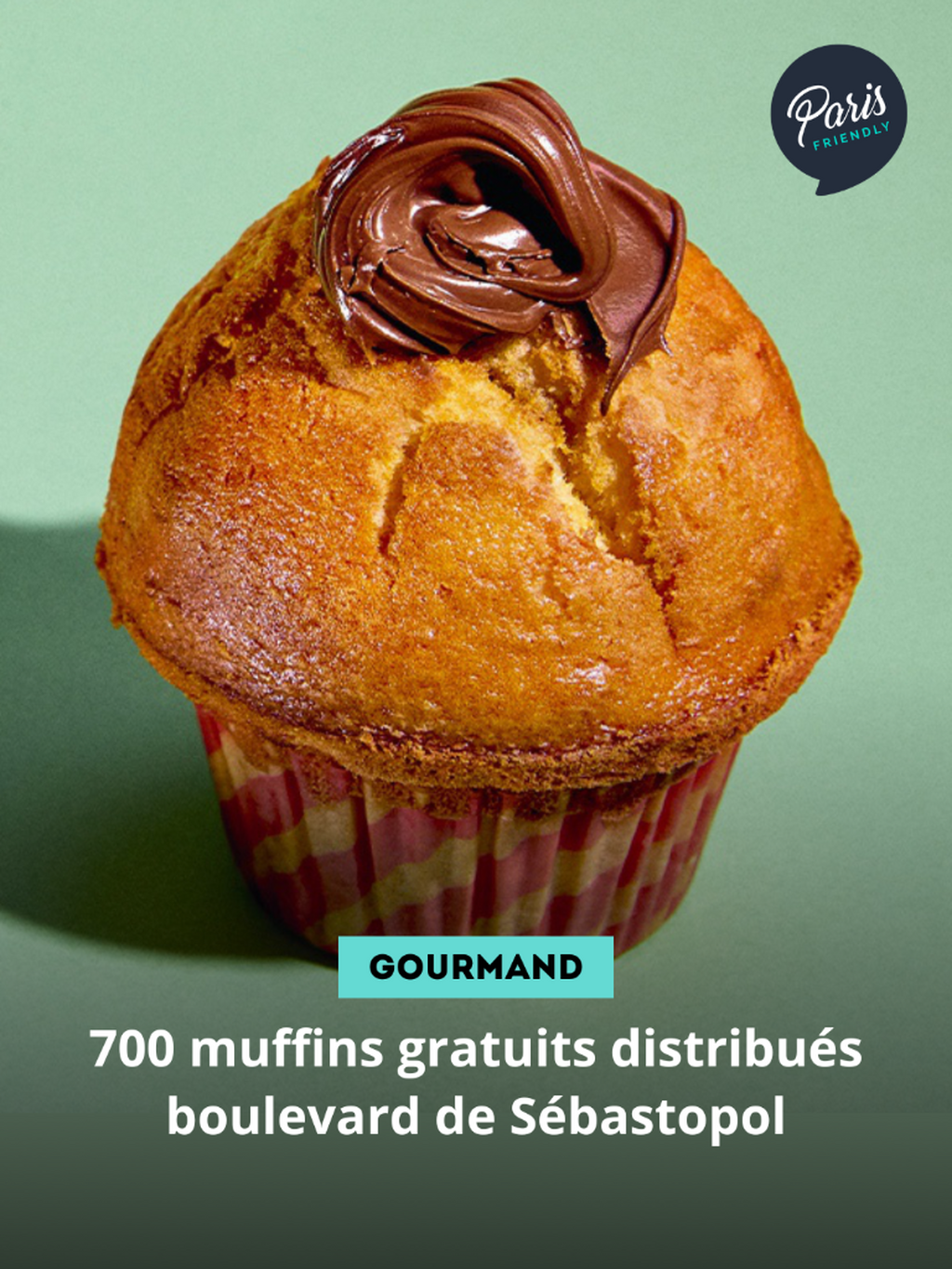 700 muffins gratuits distribu&eacute;s boulevard de S&eacute;bastopol
