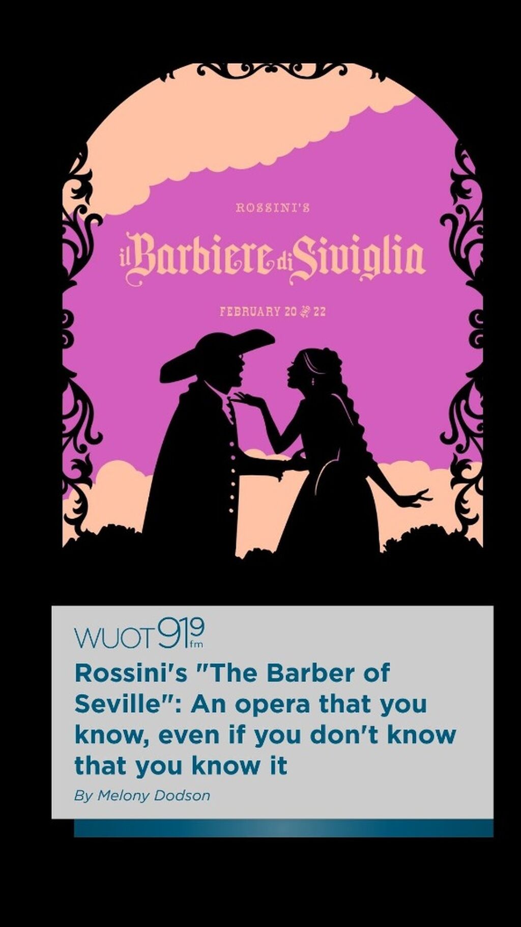 Rossini's "The Barber of Seville": An opera that you know, even if you don't know that you know it