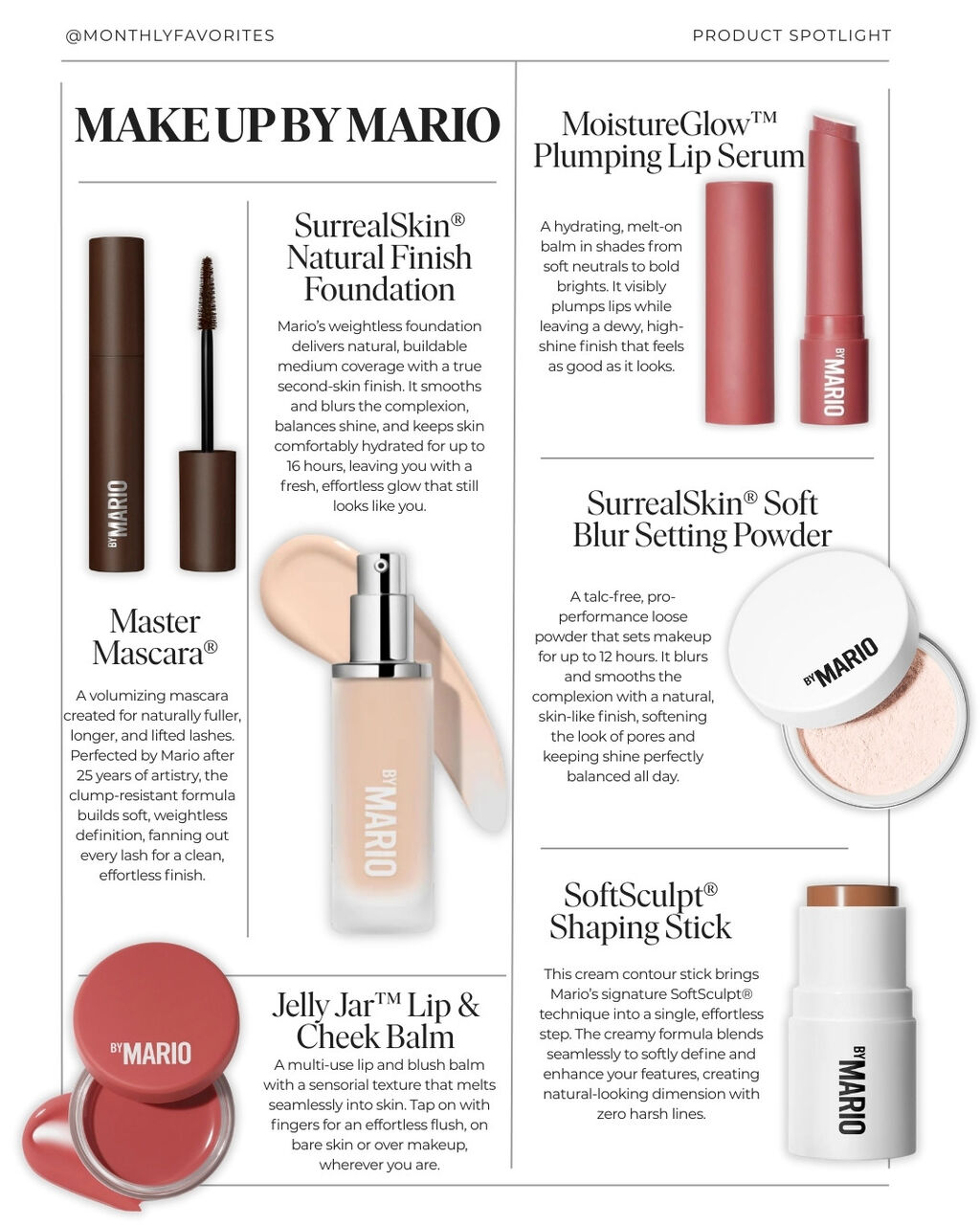Our Makeup By Mario Favorites