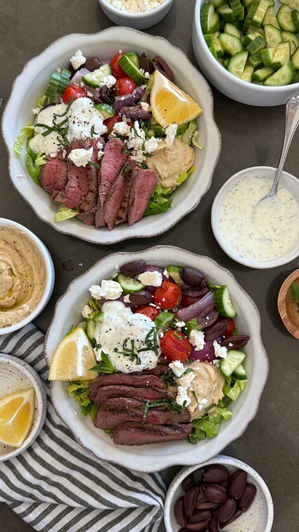 Mediterranean Steak Bowls