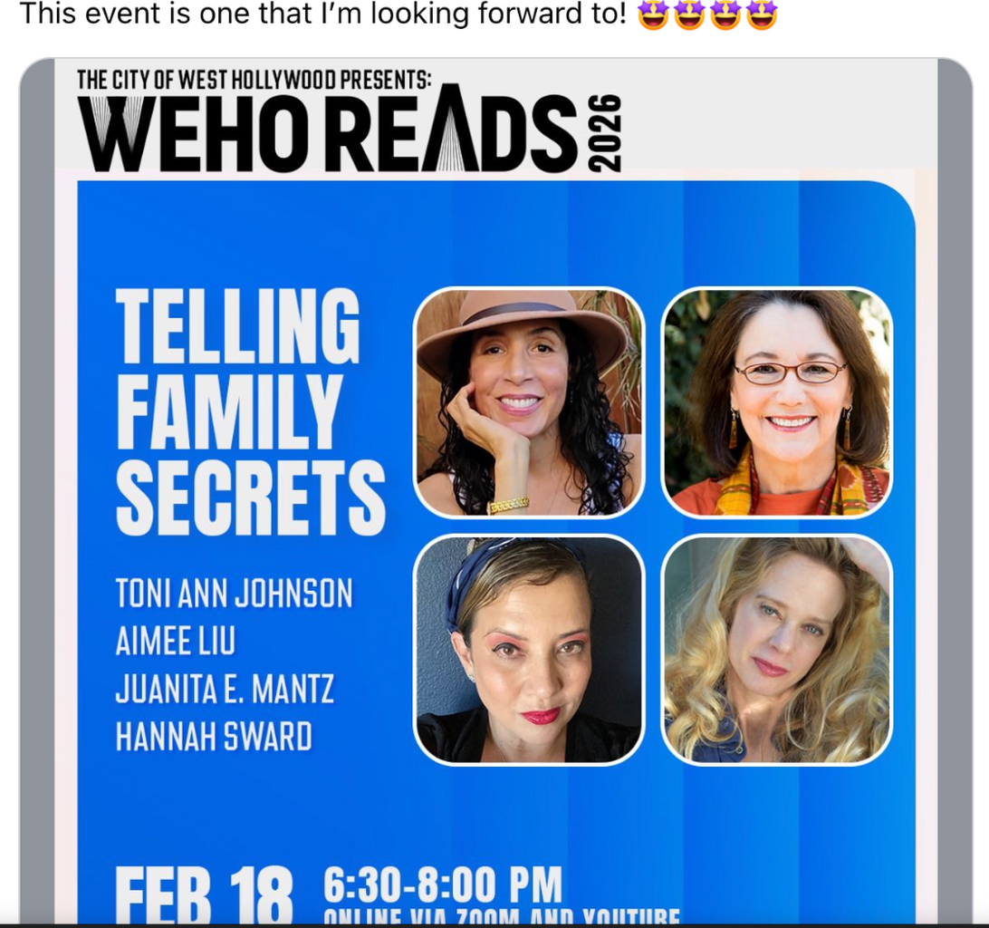 Video:  WeHo Reads: Family Secrets