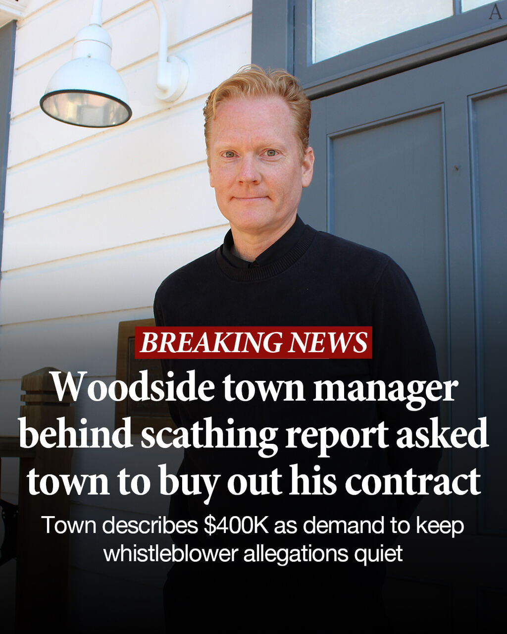 Woodside town manager behind scathing report asked town to buy out his contract