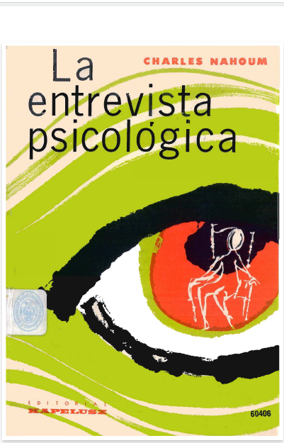 La entrevista psicol&oacute;gica: t&eacute;cnica y psicolog&iacute;a aplicada
