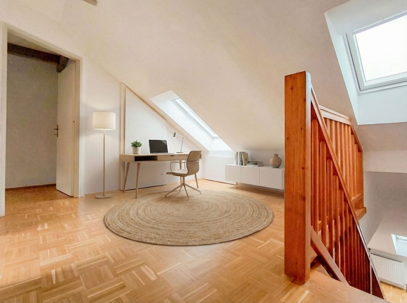 3- Zimmer Dachgeschosswohnung: Perfekte Anbindung mit Blick auf Grazer Schlossberg