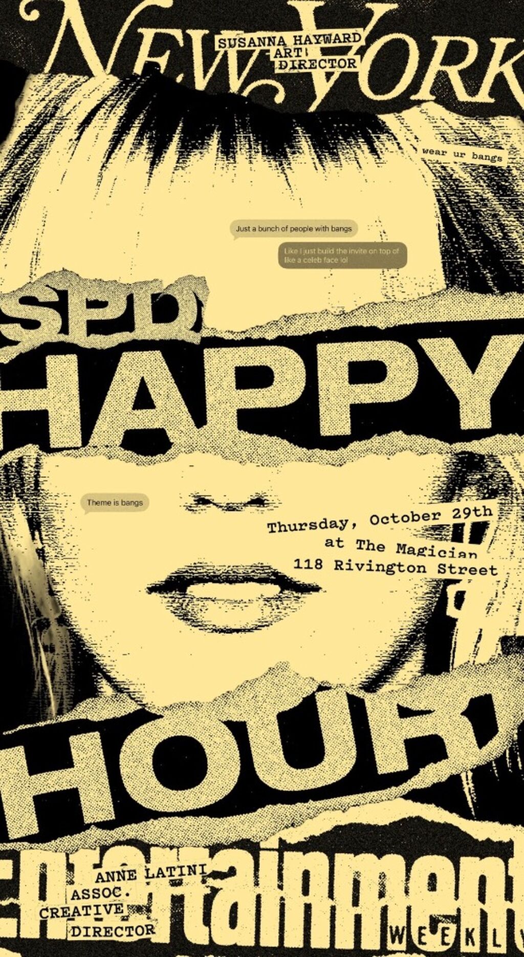 HAPPY HOUR IN NYC - OCT 29