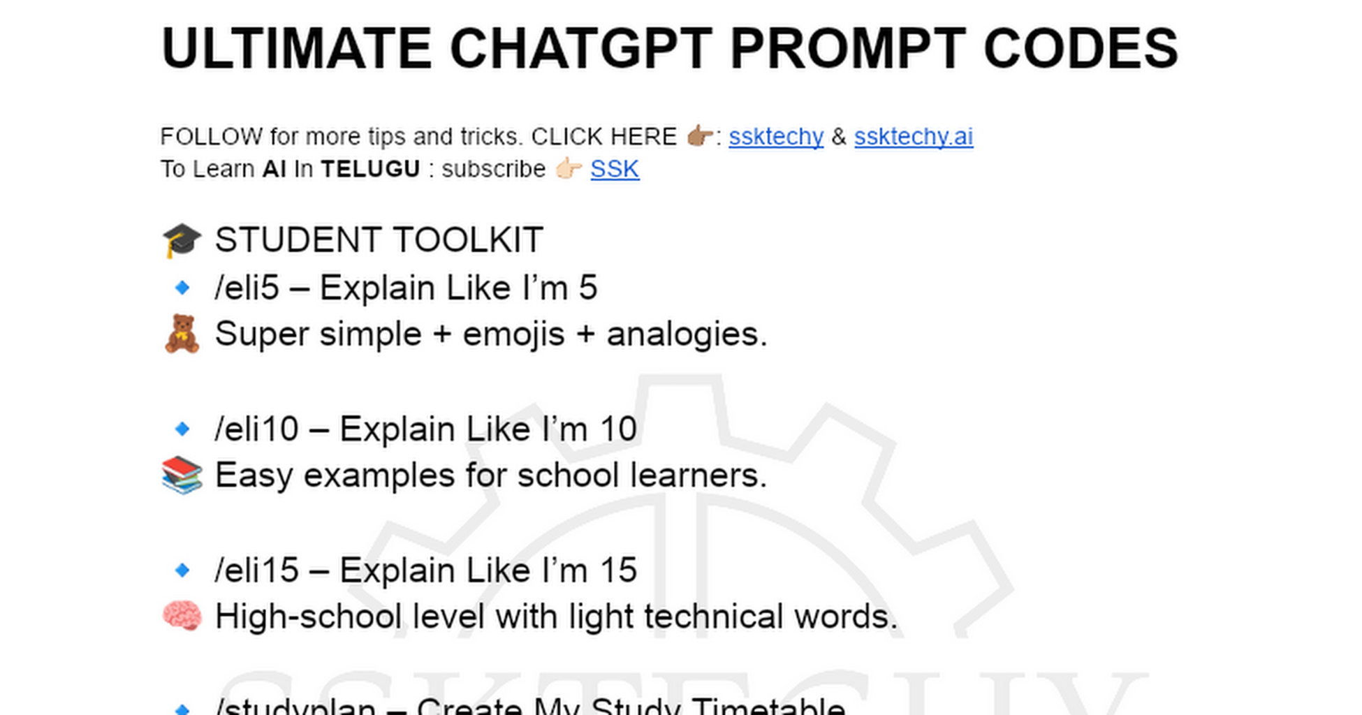ULTIMATE CHATGPT PROMPT CODES 2026